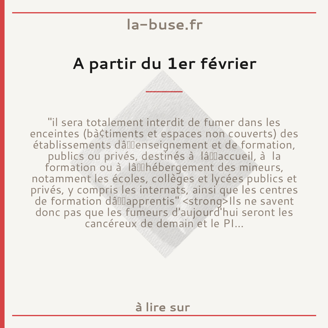 A partir du 1er février