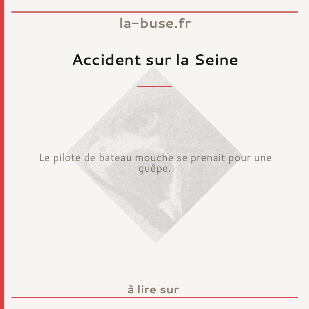 Accident sur la Seine