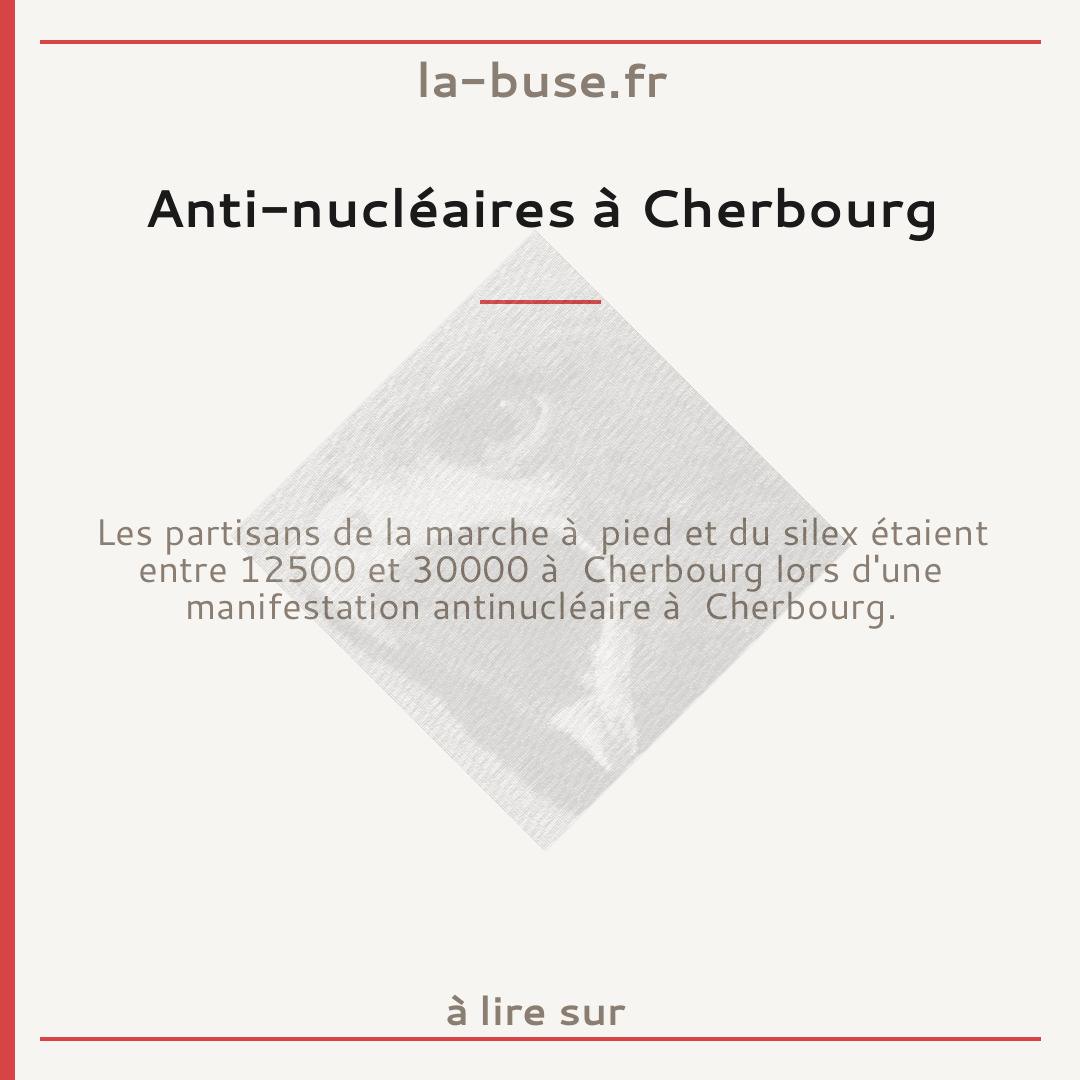 Anti-nucléaires à Cherbourg