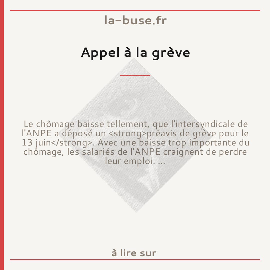 Appel à la grève
