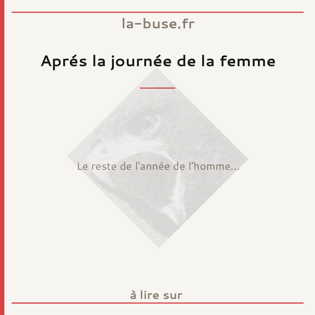 Aprés la journée de la femme