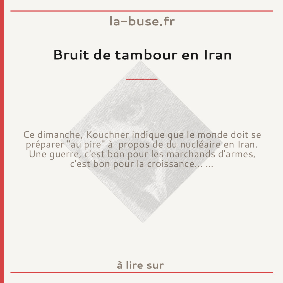 Bruit de tambour en Iran