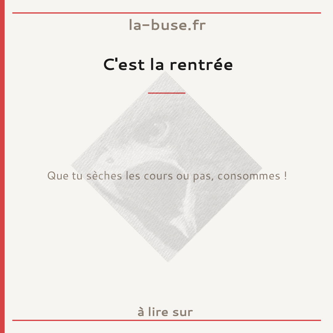 C'est la rentrée