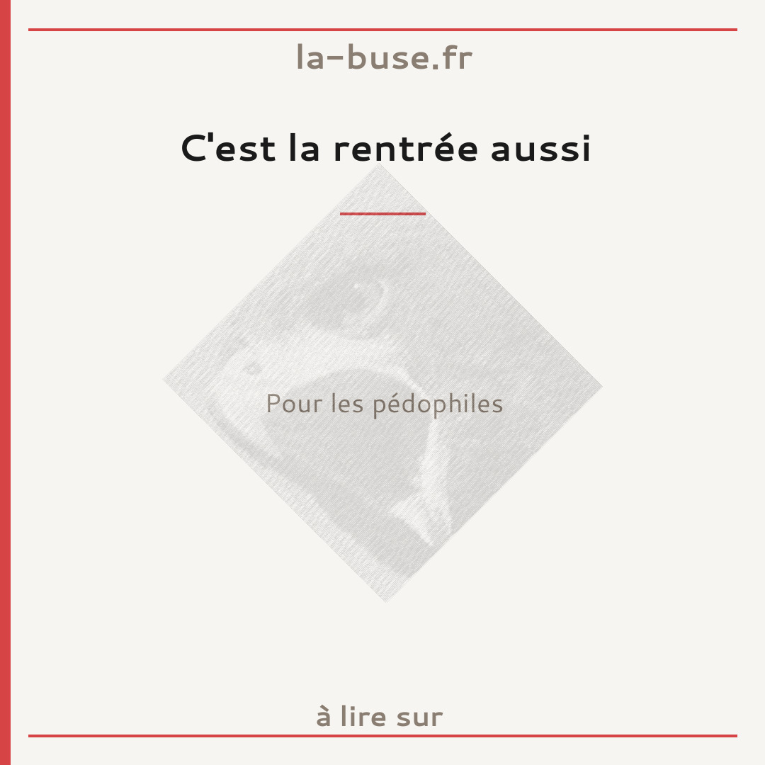 C'est la rentrée aussi
