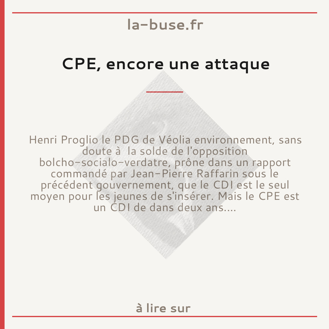 CPE, encore une attaque