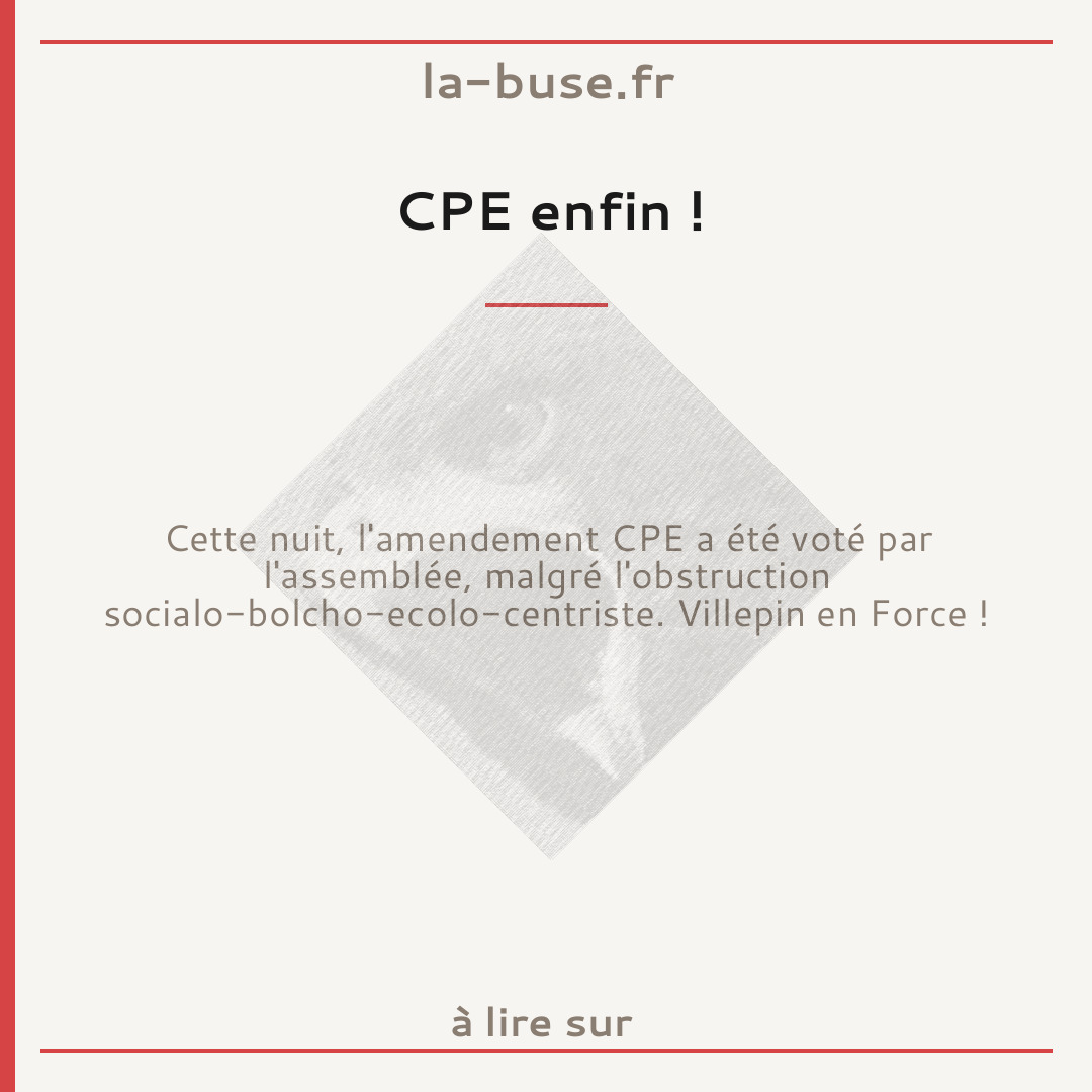 CPE enfin !