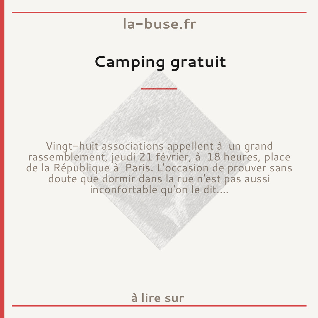 Camping gratuit