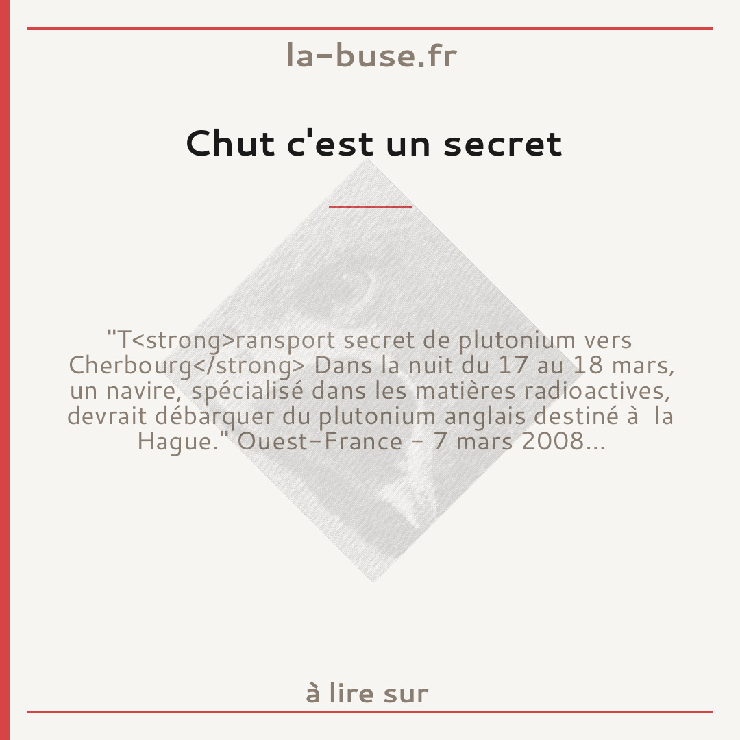 Chut c'est un secret