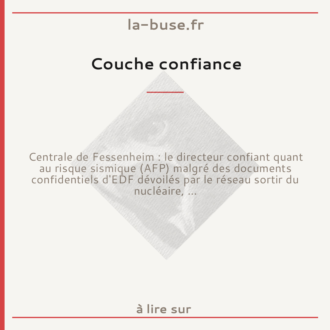 Couche confiance