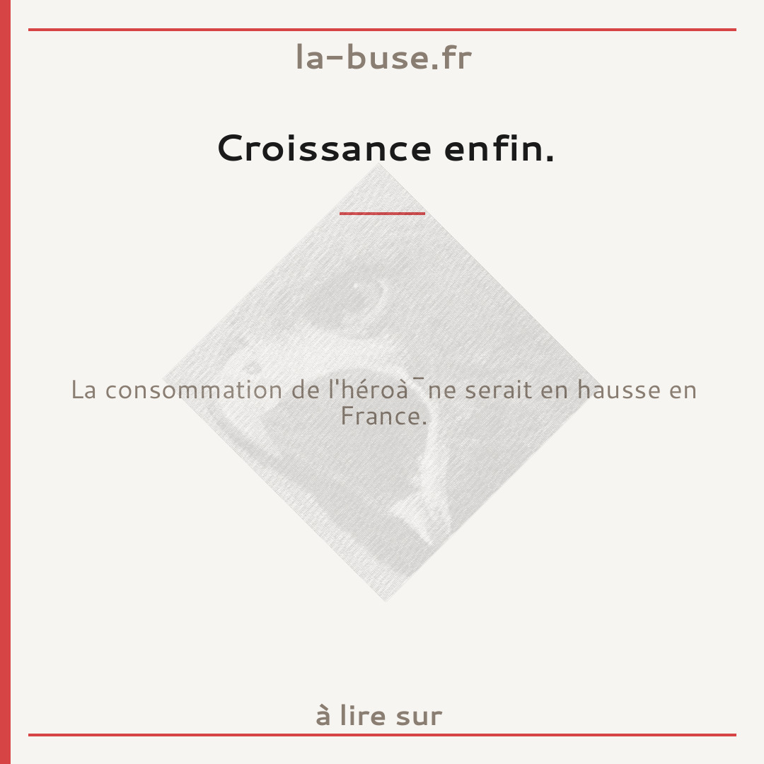 Croissance enfin.