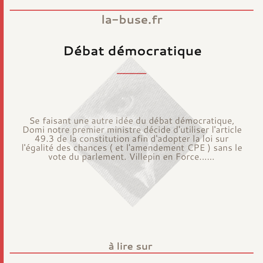 Débat démocratique