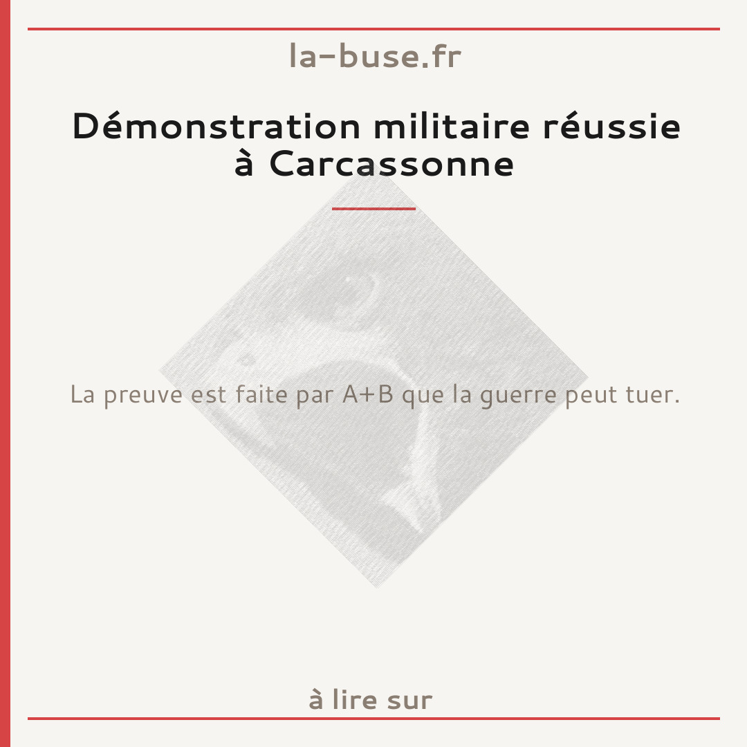 Démonstration militaire réussie à Carcassonne