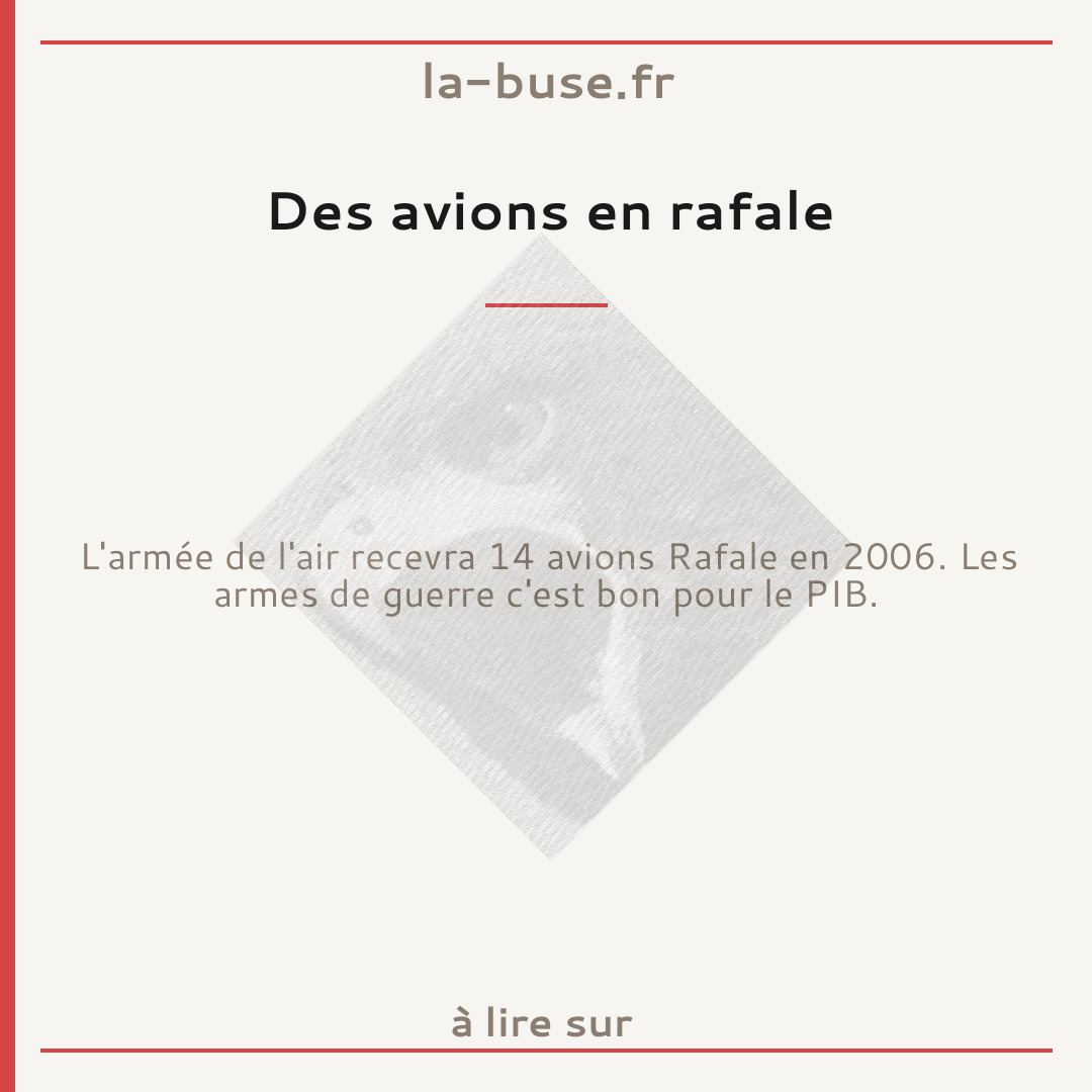 Des avions en rafale