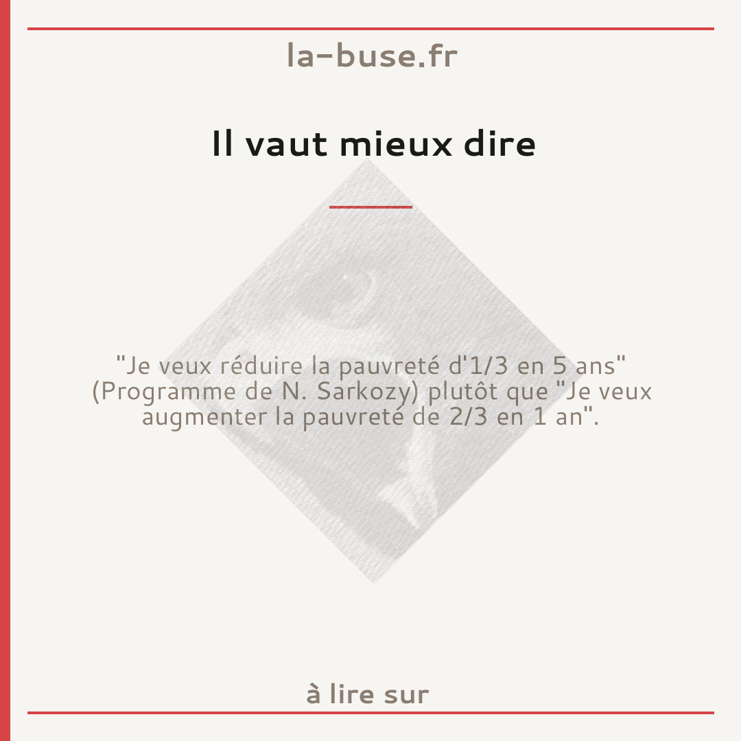 Il vaut mieux dire