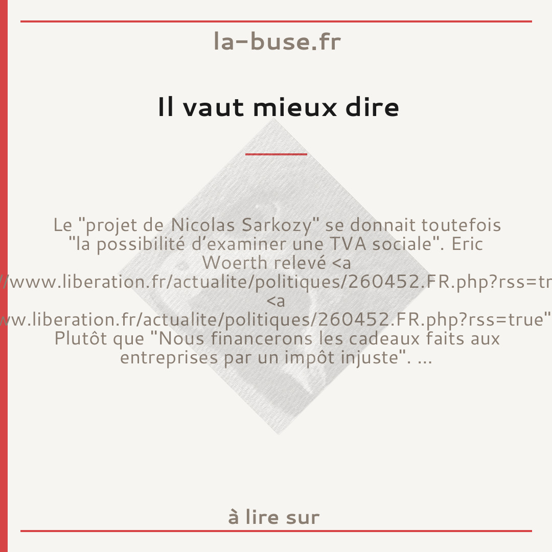 Il vaut mieux dire