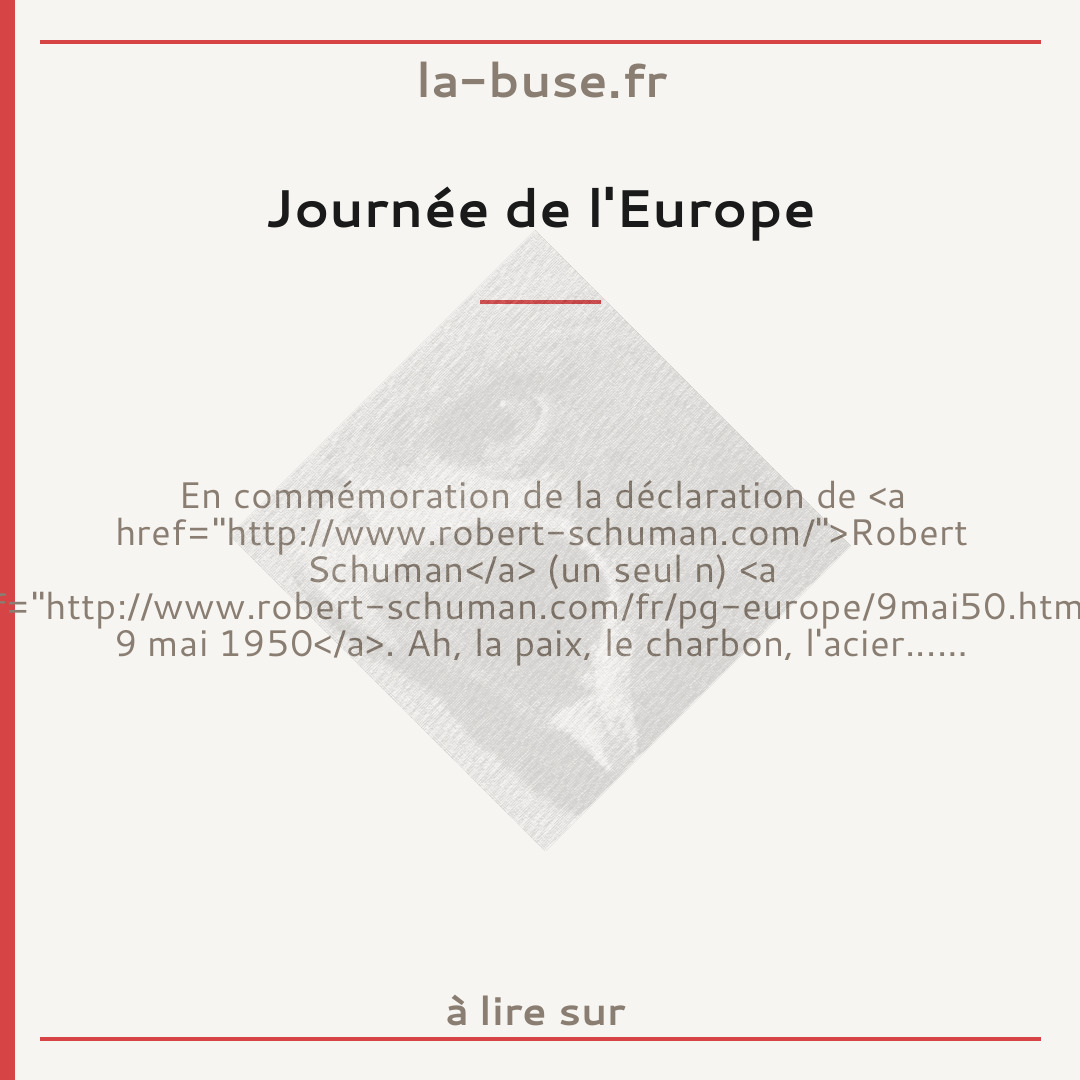 Journée de l'Europe