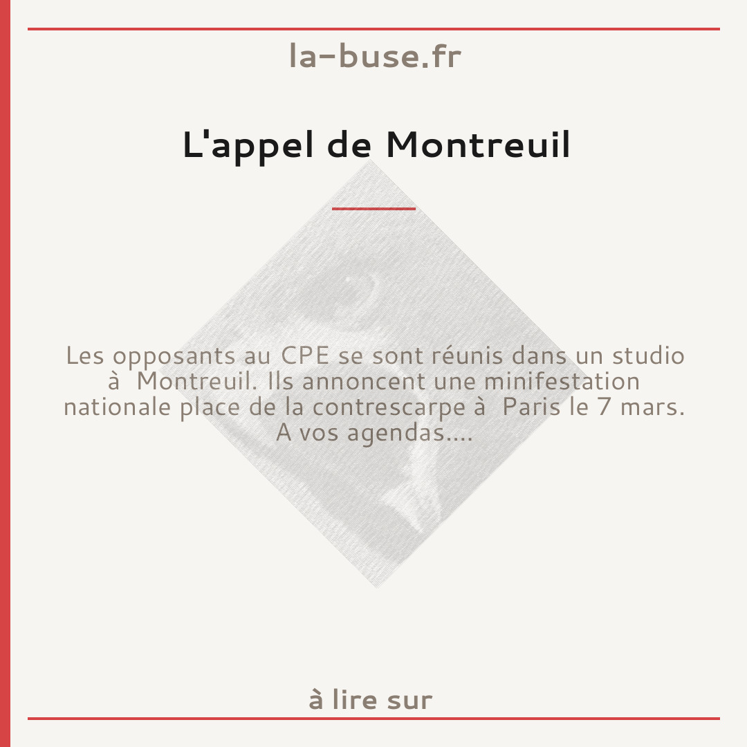 L'appel de Montreuil