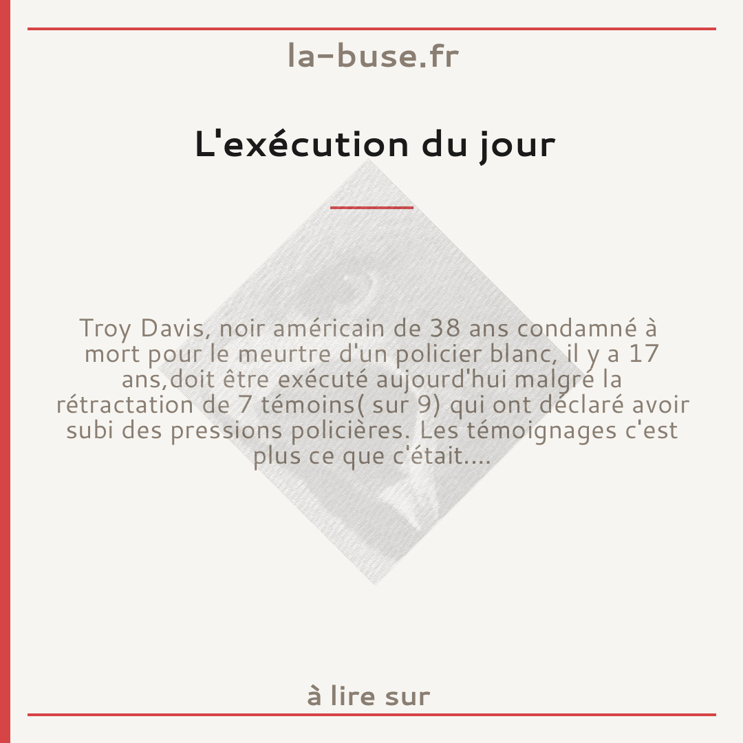 L'exécution du jour