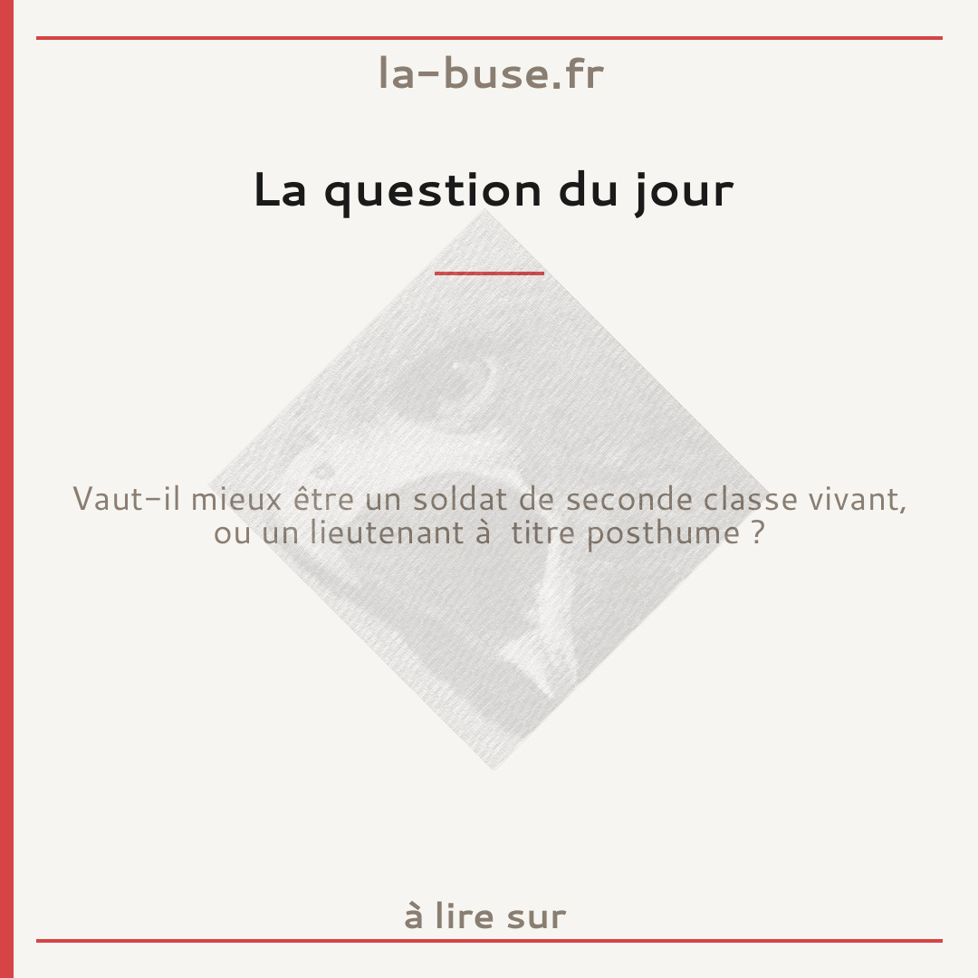 La question du jour