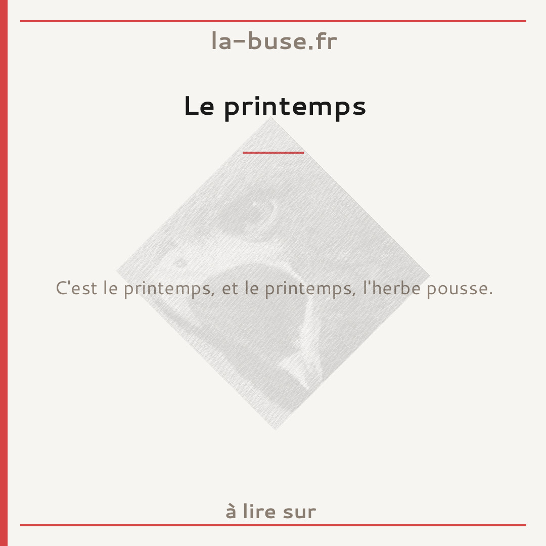 Le printemps