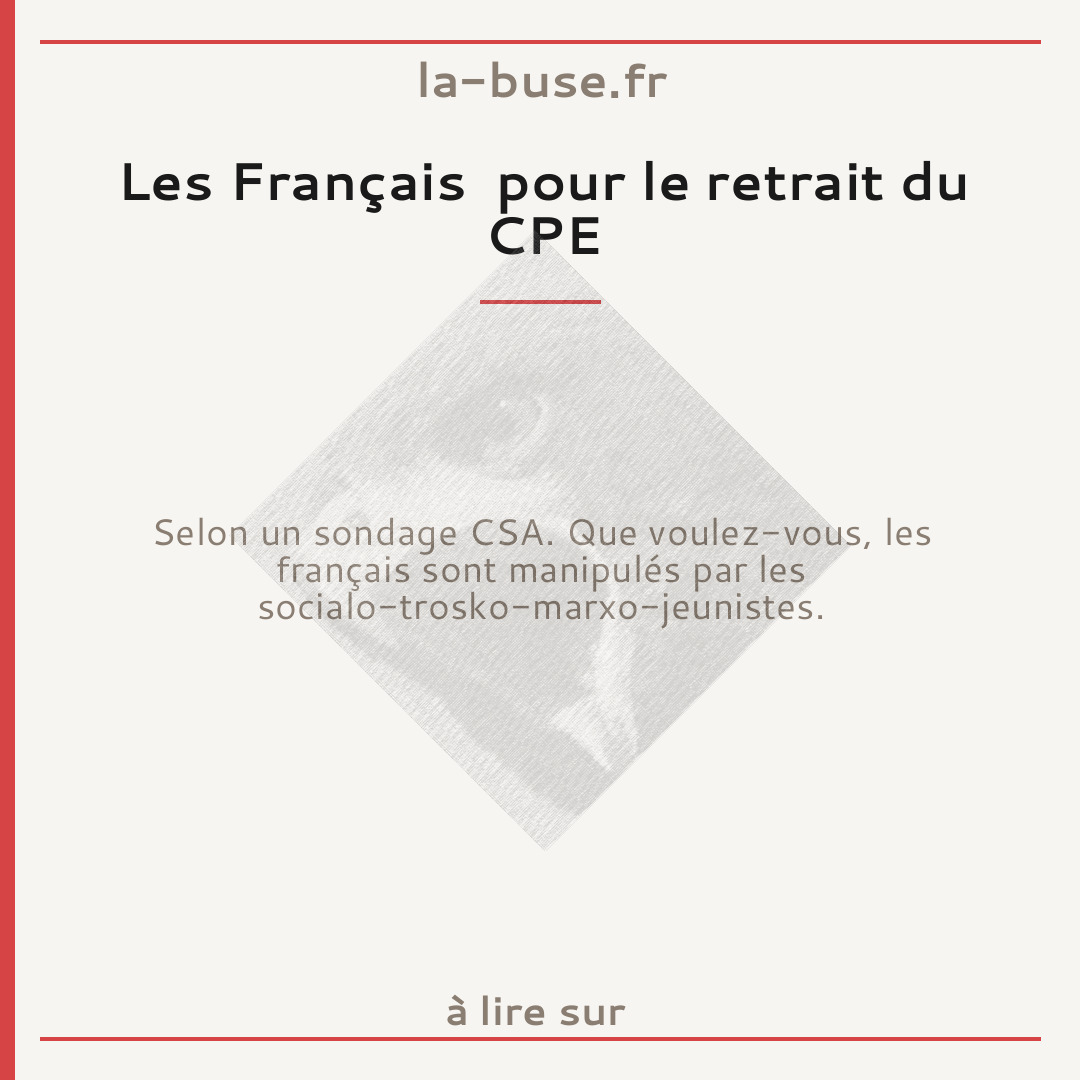 Les Français  pour le retrait du CPE