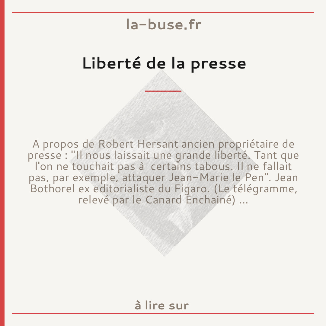 Liberté de la presse