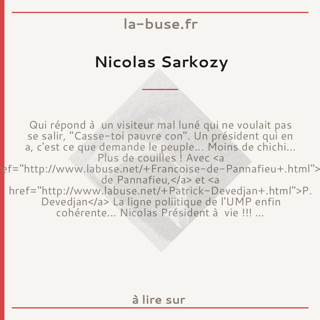 Nicolas Sarkozy