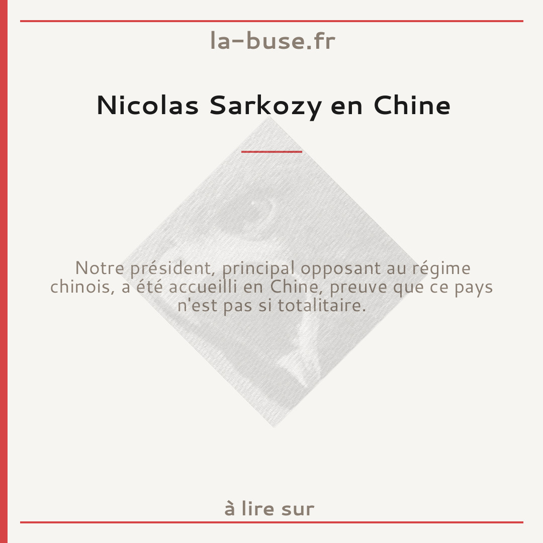 Nicolas Sarkozy en Chine