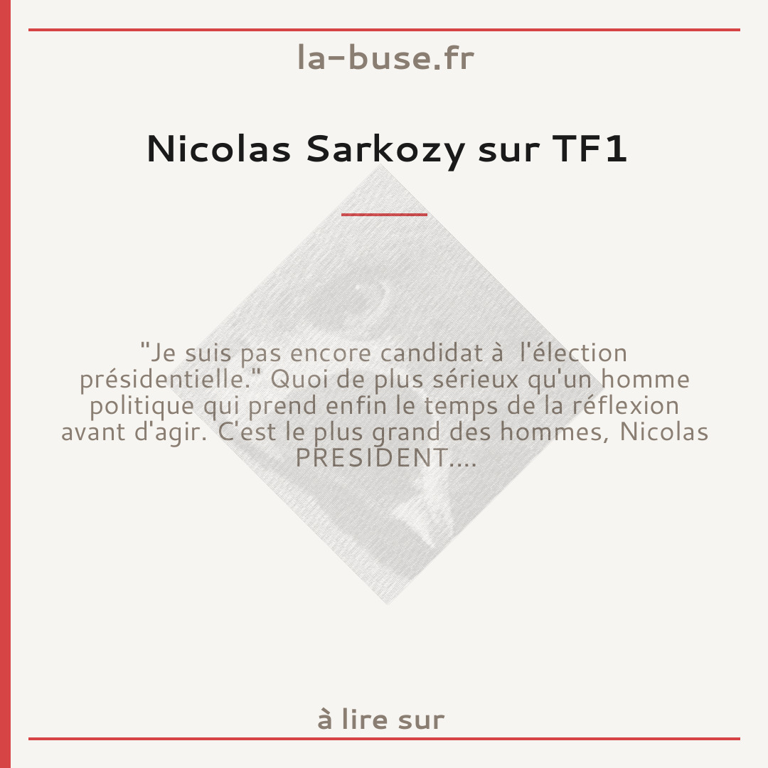 Nicolas Sarkozy sur TF1