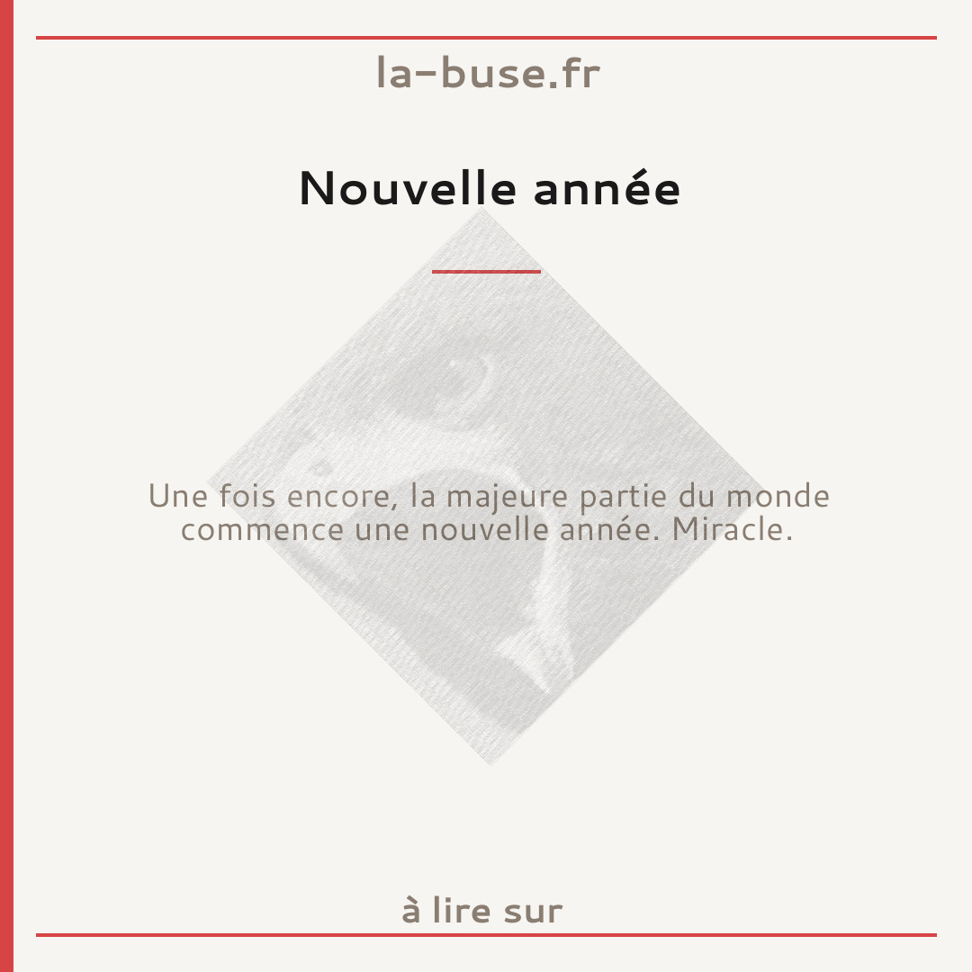 Nouvelle année