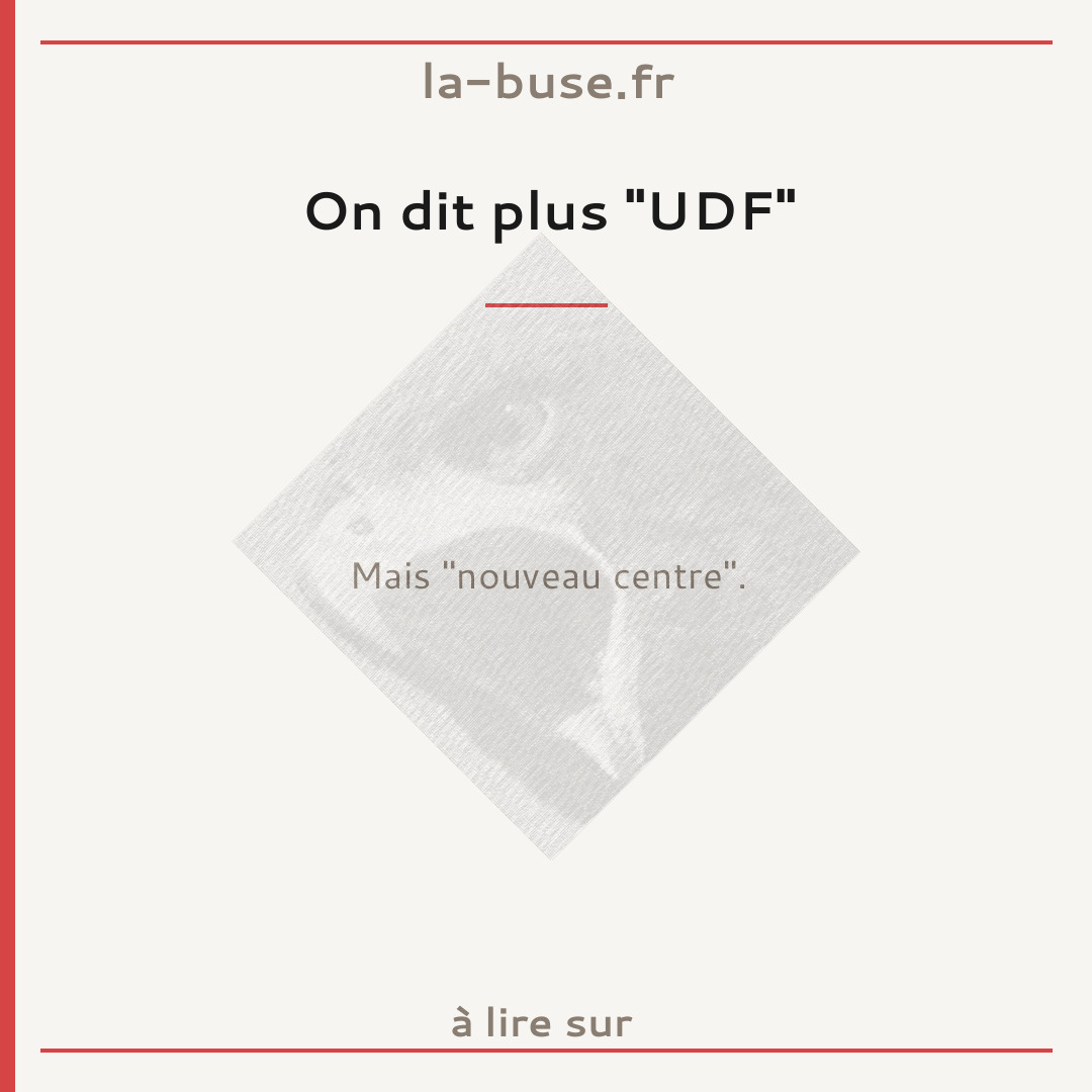 On dit plus "UDF"