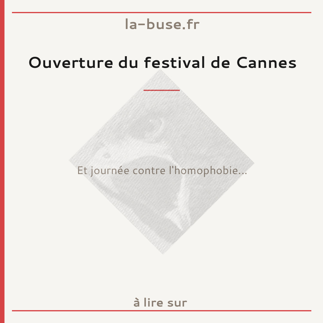 Ouverture du festival de Cannes
