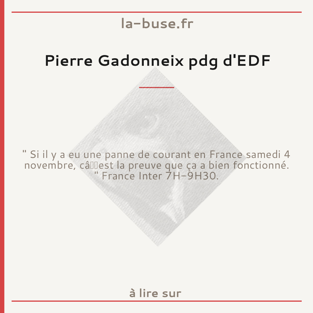 Pierre Gadonneix pdg d'EDF