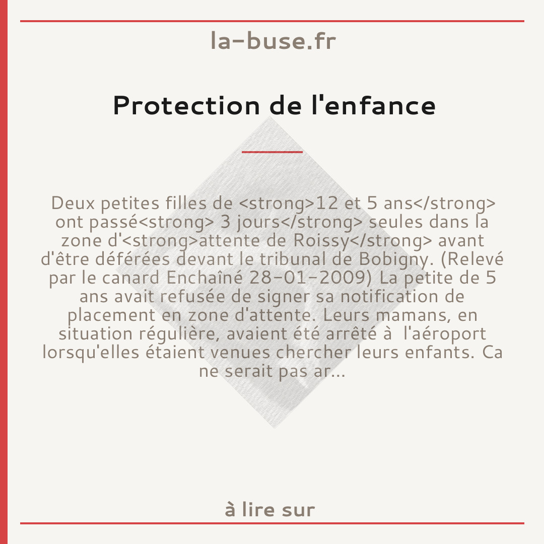 Protection de l'enfance