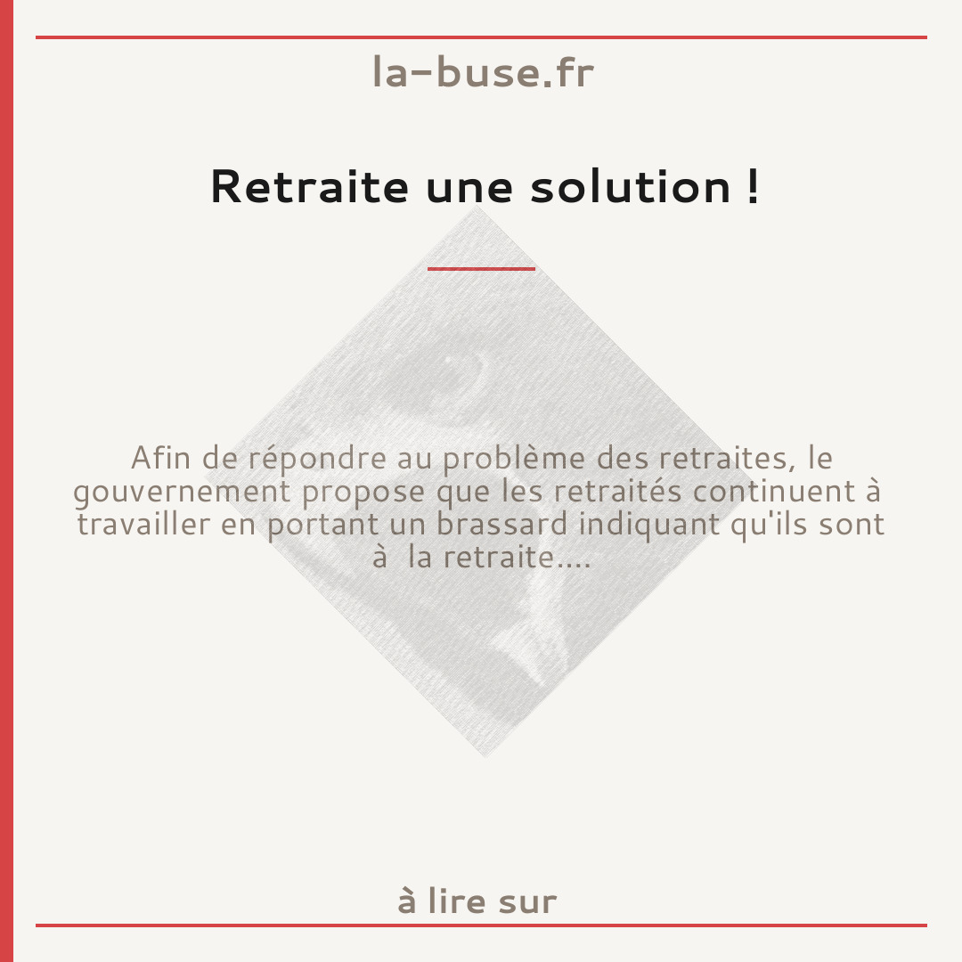 Retraite une solution !