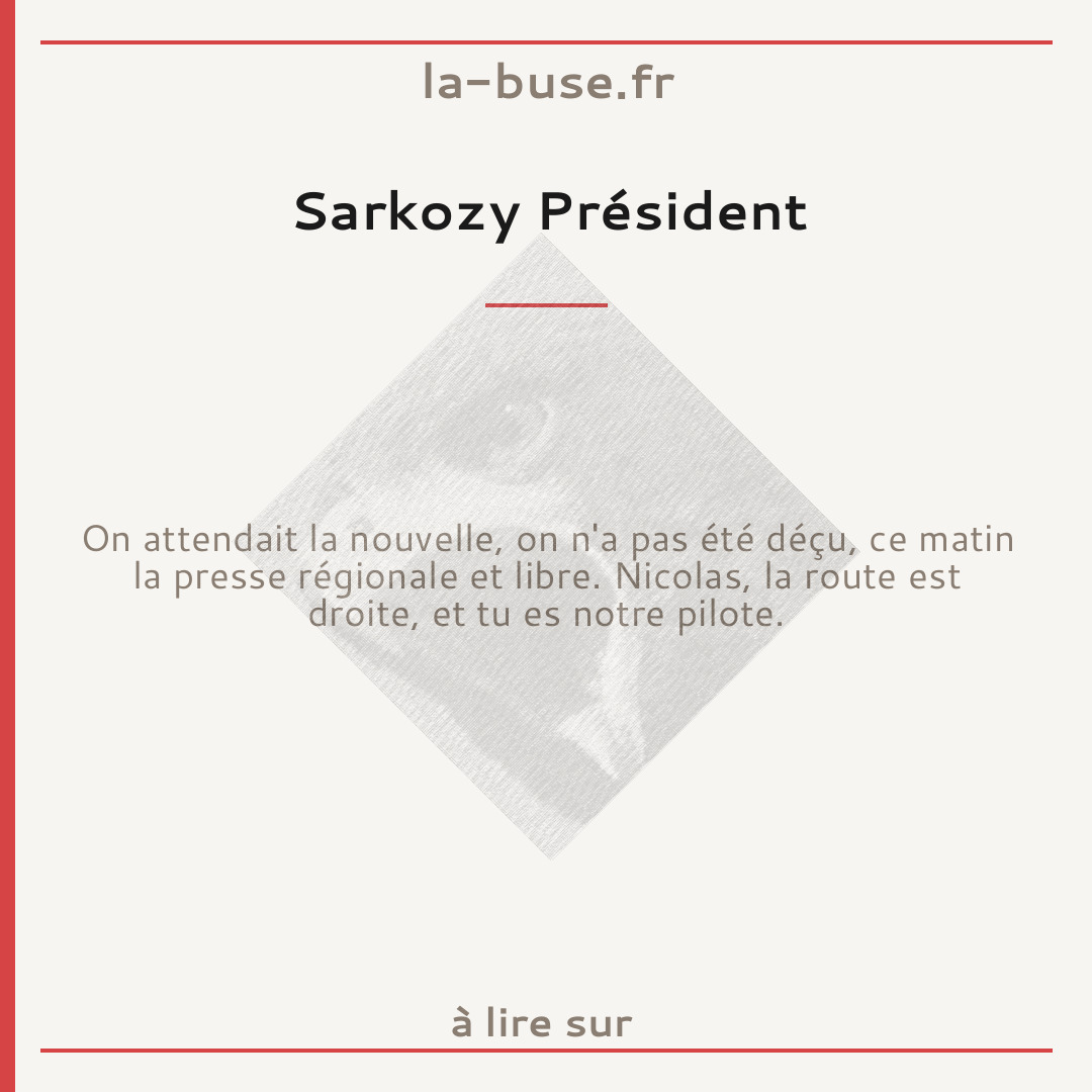 Sarkozy Président