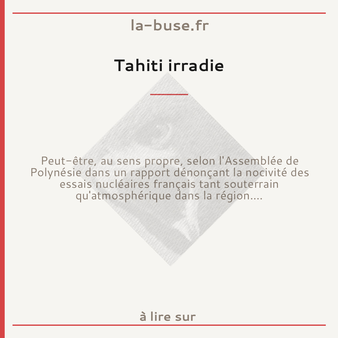 Tahiti irradie