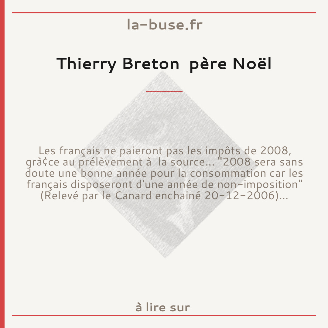 Thierry Breton  père Noël