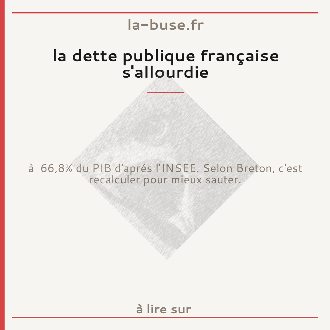 la dette publique française s'allourdie