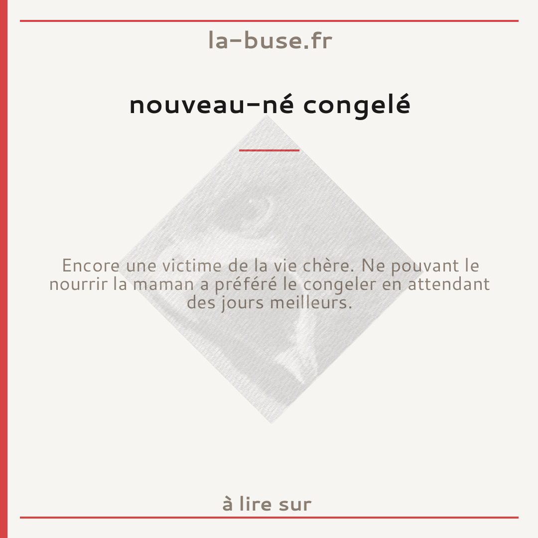 nouveau-né congelé