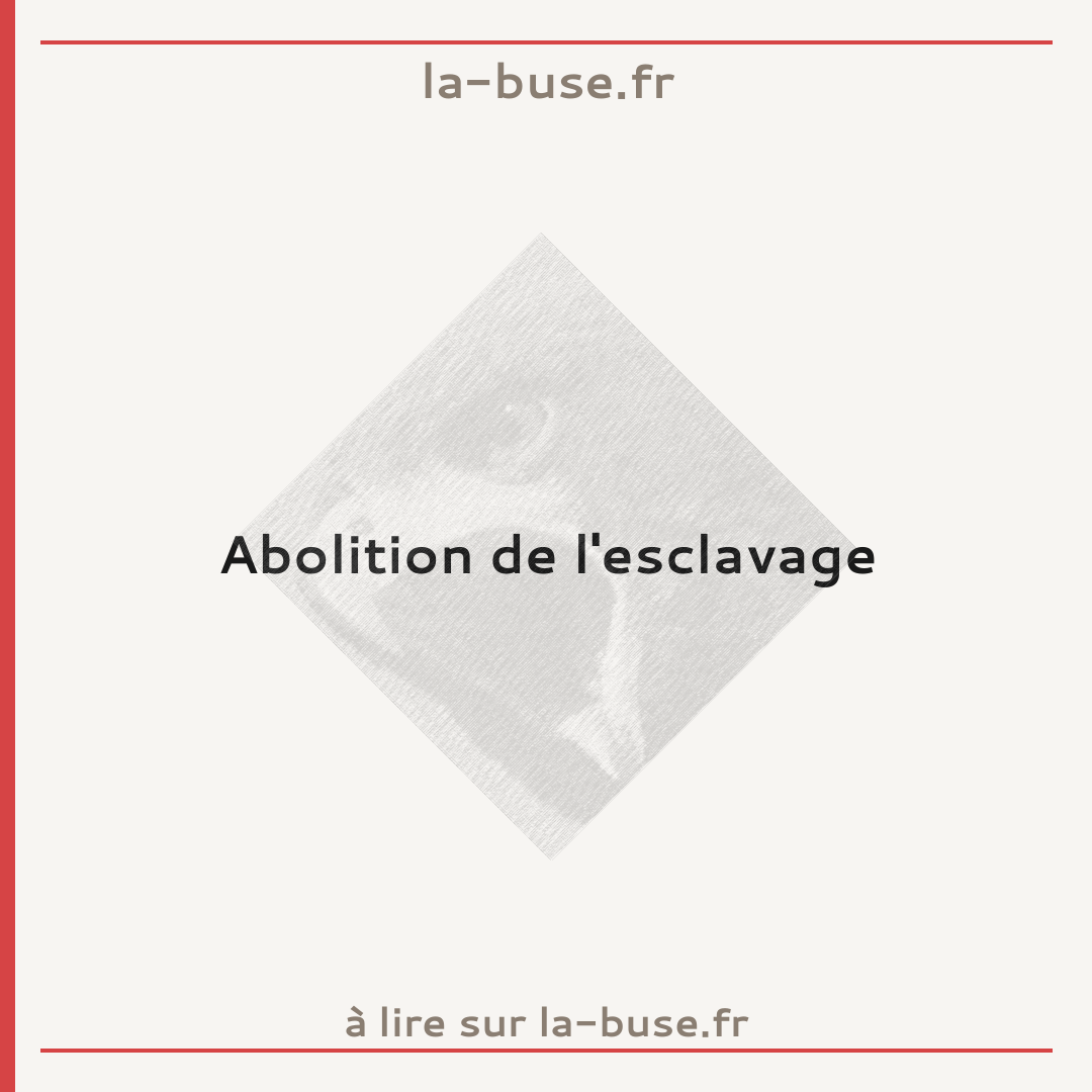 Abolition de l'esclavage