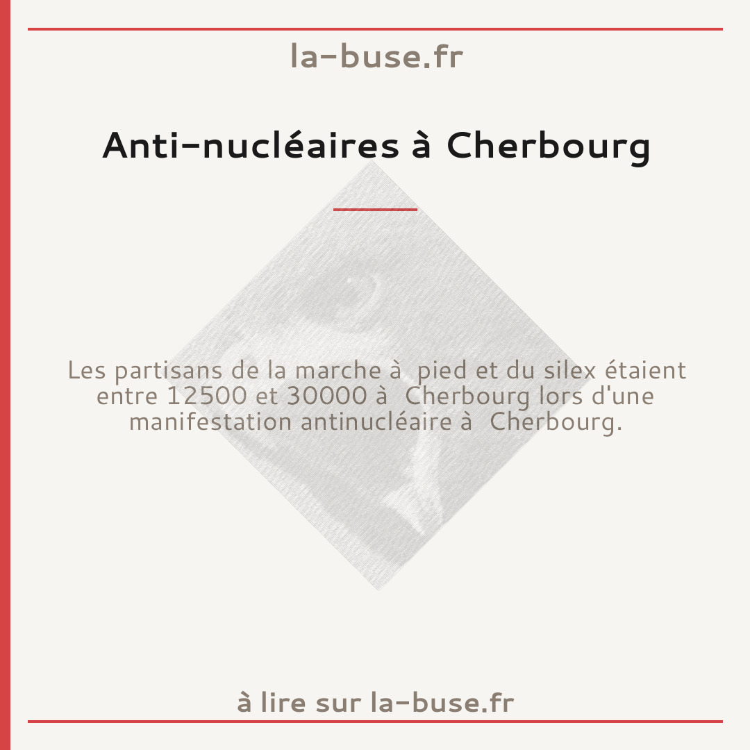 Anti-nucléaires à Cherbourg