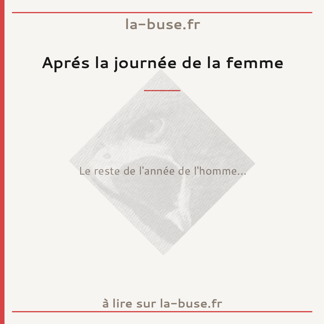 Aprés la journée de la femme