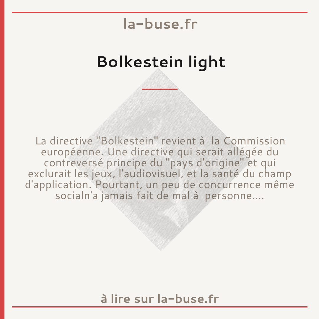 Bolkestein light
