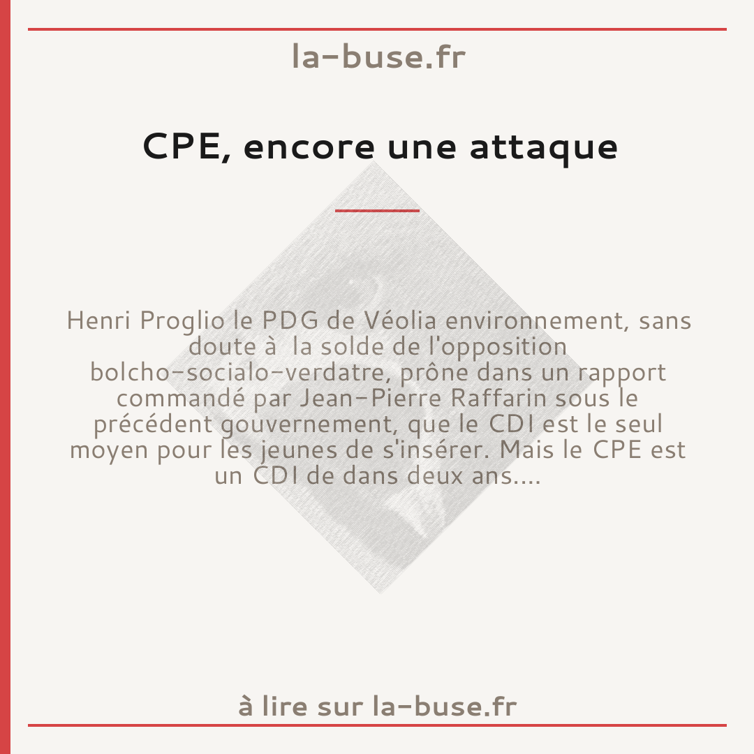 CPE, encore une attaque