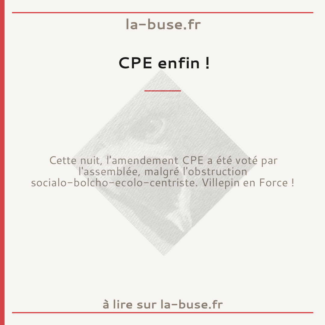 CPE enfin !