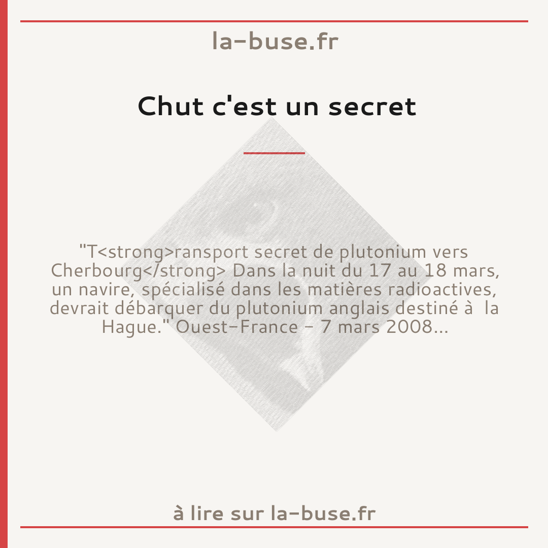 Chut c'est un secret