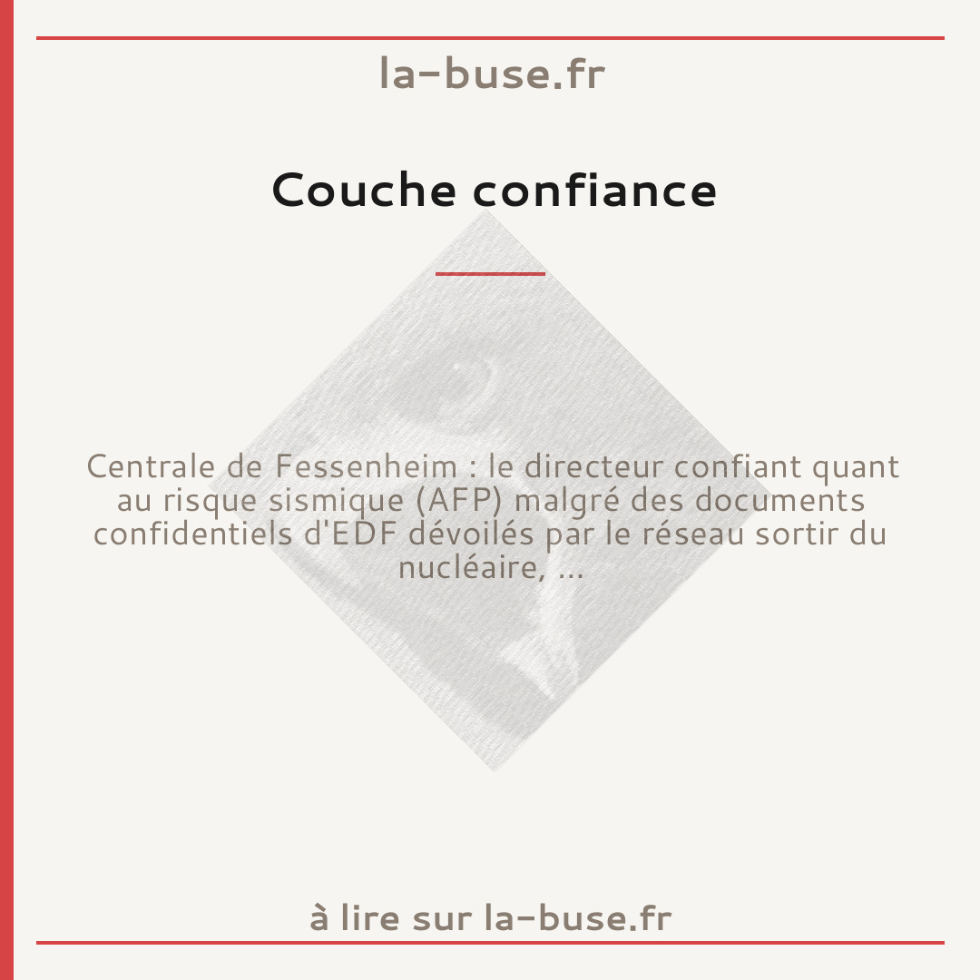 Couche confiance