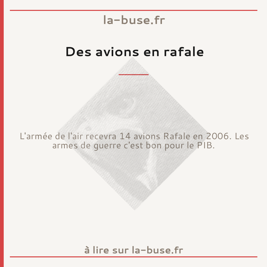 Des avions en rafale