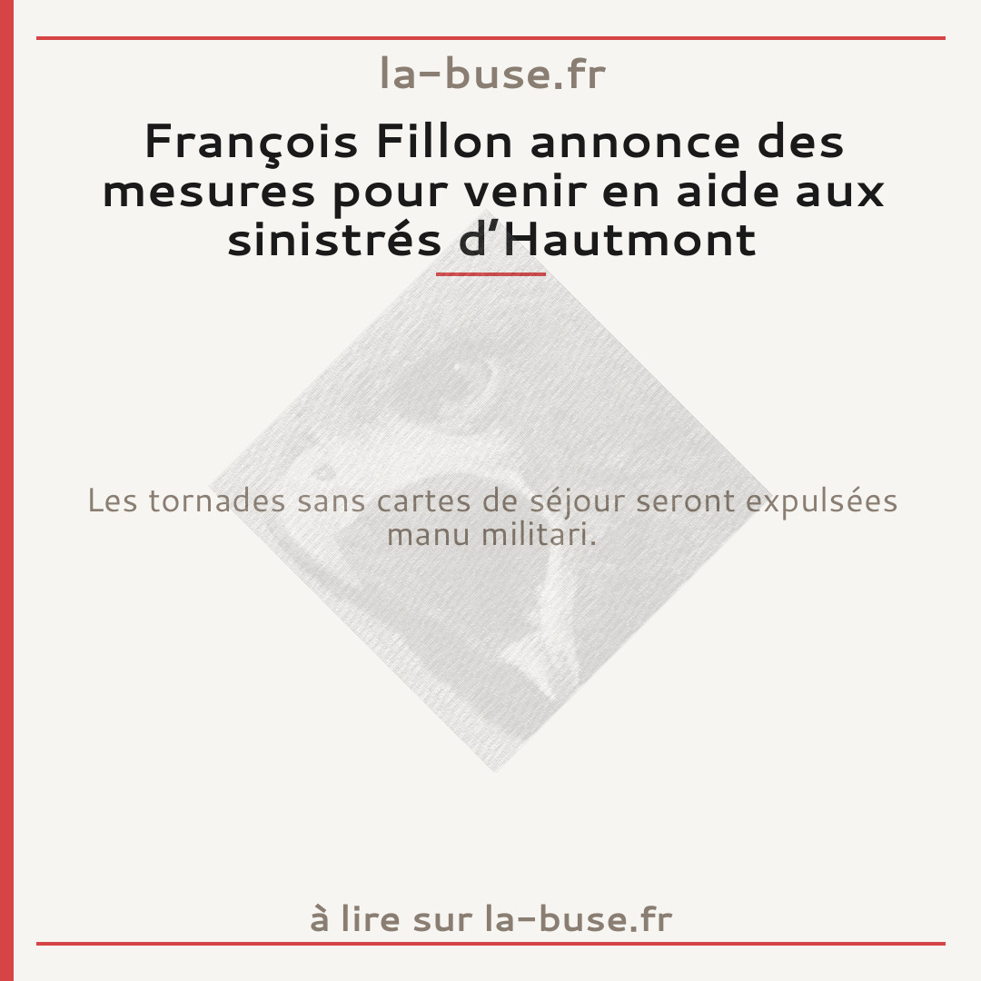 François Fillon annonce des mesures pour venir en aide aux sinistrés d’Hautmont